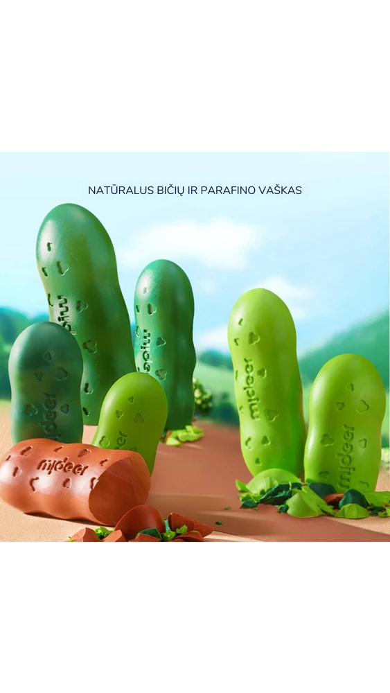 Mideer - Bičių vaško kreidelės pupelės - 8 spalvos