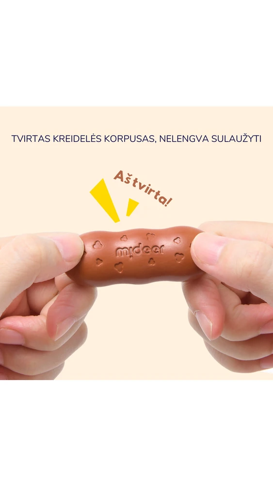 Mideer - Bičių vaško kreidelės pupelės - 8 spalvos