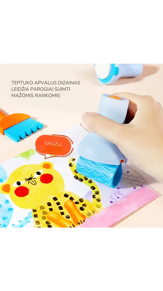 Mideer - Įrankių rinkinys piešimui dažais