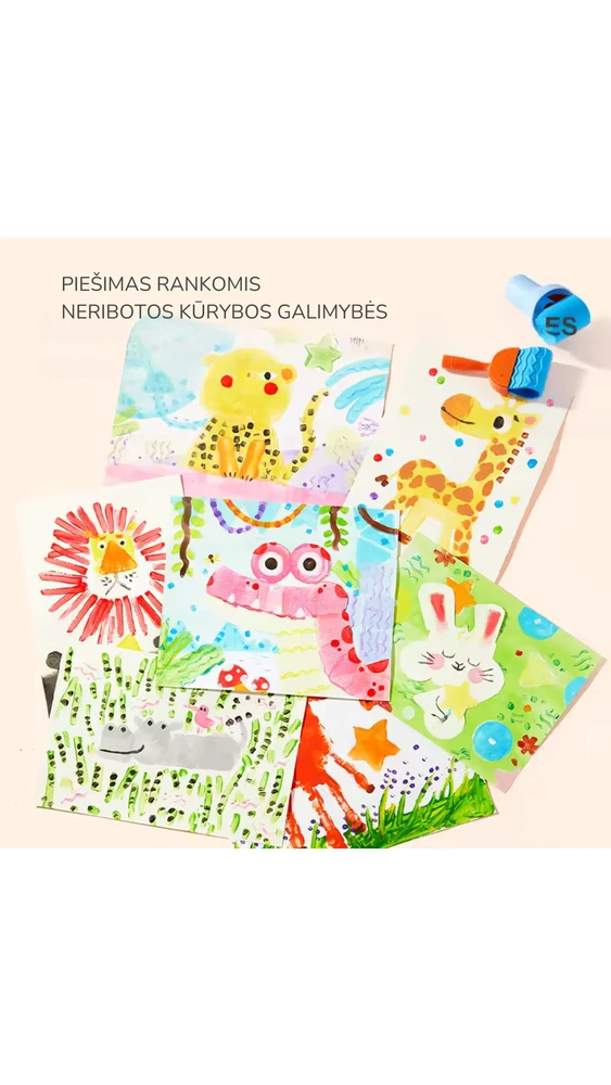 Mideer - Įrankių rinkinys piešimui dažais