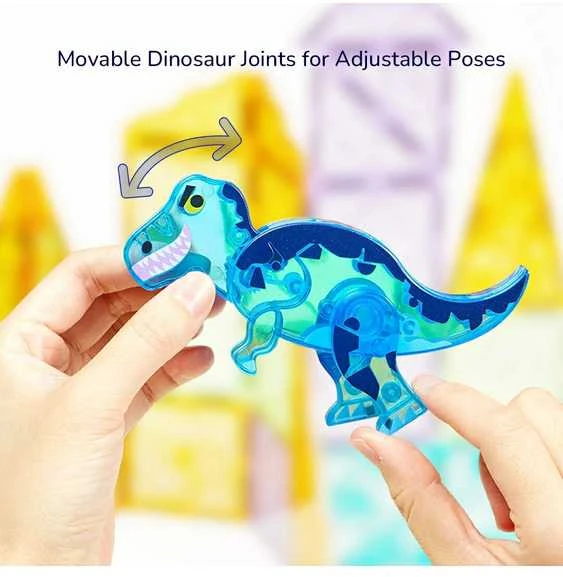 Mideer - Magnetinis konstruktorius - Dinozaurai - 48 dalių