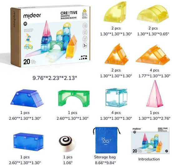 Mentor Mideer Magnetyczne 3D 20el. MD1420