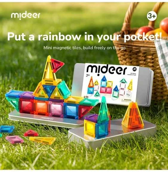 Mideer - Mini magnetinis konstruktorius metalinėje dėžutėje