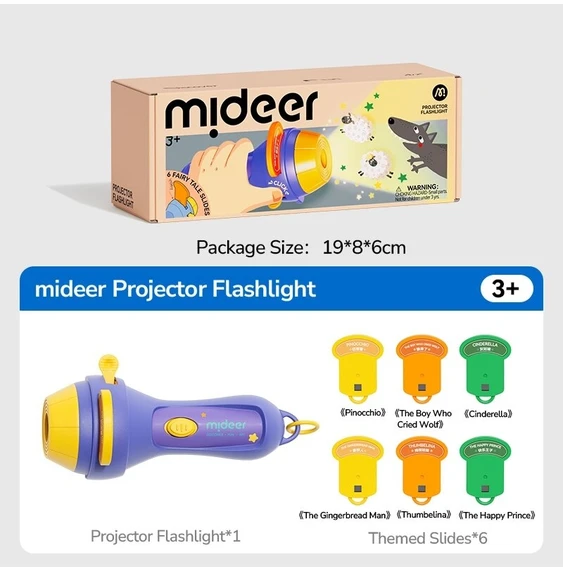 Mideer - Vaikiškas žibintuvėlis – projektorius