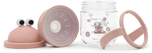 NOUI NOUI 360° puodelis-gertuvė, 250ml - The Frog Cup rosa