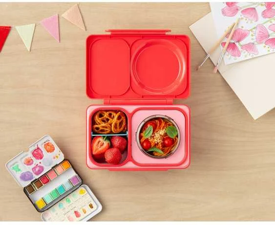 OmieBox UP Pietų dėžutė su termosu, Cherry pink
