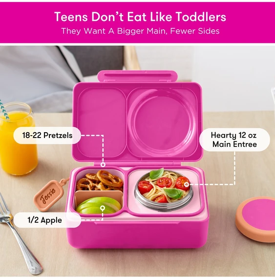 OmieBox UP Pietų dėžutė su termosu, Pop pink