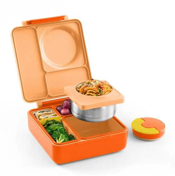 Orange Pietų dėžutė su termosu OmieBox, Poppy oranžinis