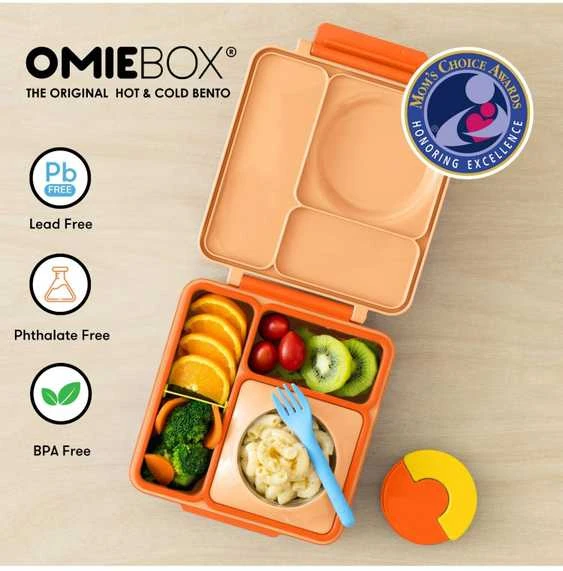 Orange Pietų dėžutė su termosu OmieBox, Poppy oranžinis
