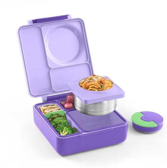 Pietų dėžutė su termosu OmieBox, Lilac Violetinė