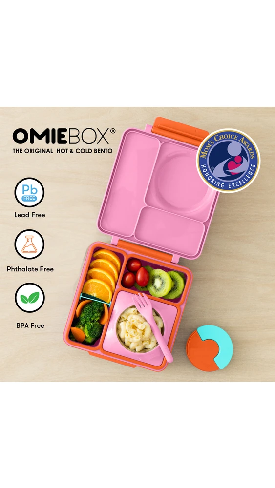 Pietų dėžutė su termosu OmieBox, Pixie pink