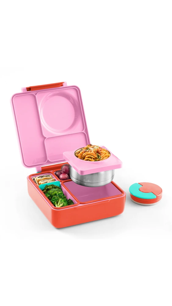 Pietų dėžutė su termosu OmieBox, Pixie pink