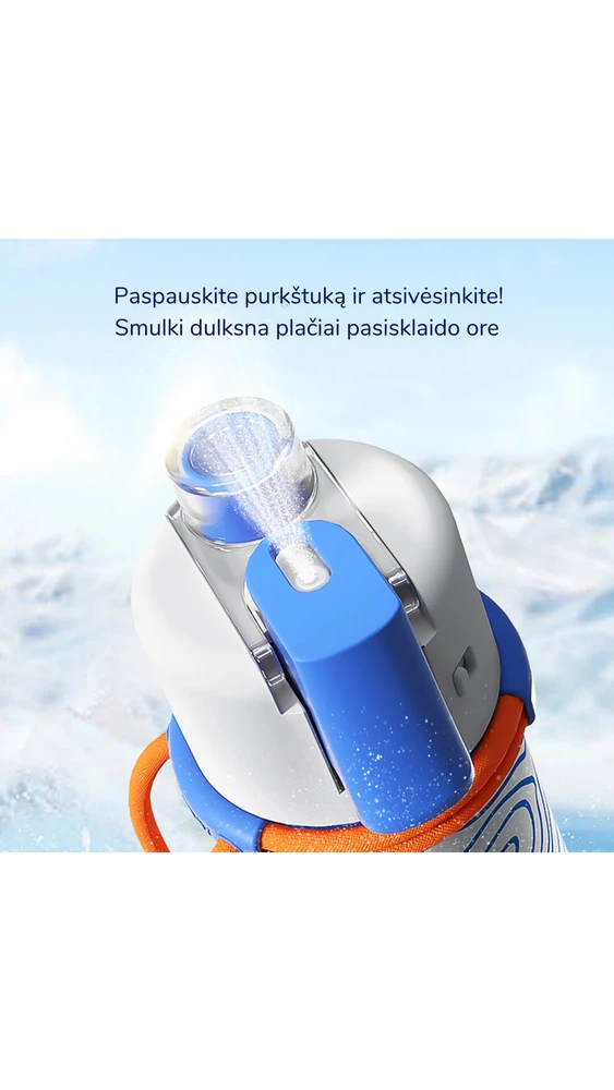 Bidon ze spryskiwaczem mideer rožinė Mideer