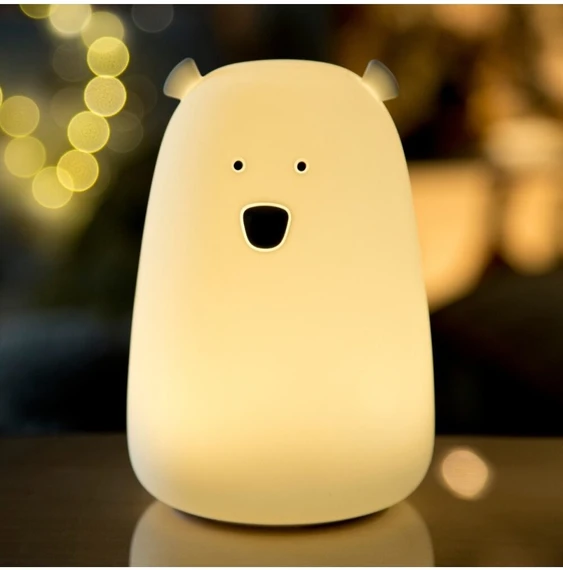 Rabbit&Friends - Įkraunamas šviestuvas su nuotolinio valdymo pultu ir garsiakalbiu (USB C)