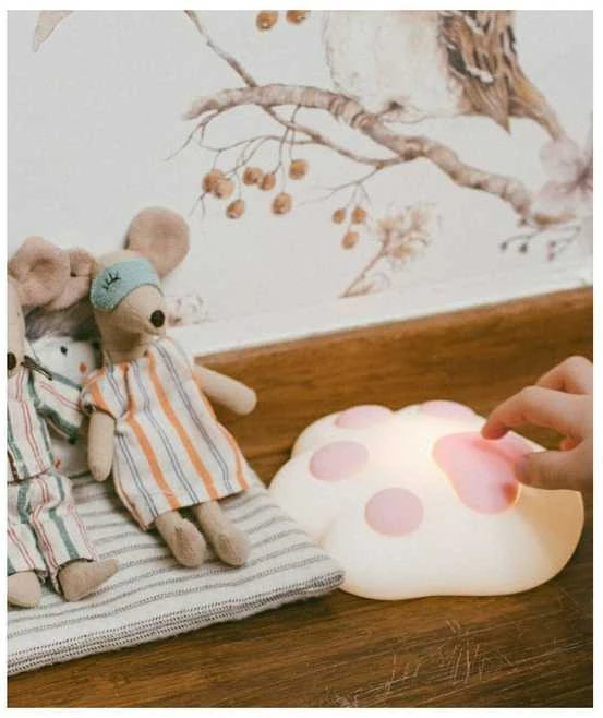 RABBIT & FRIENDS Lampka Nocna Łapka Silikonowa Magnetyczna dla Dzieci