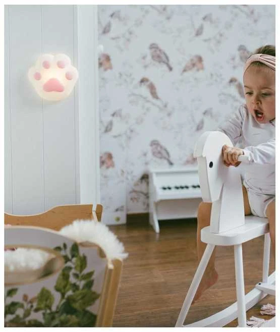 RABBIT & FRIENDS Lampka Nocna Łapka Silikonowa Magnetyczna dla Dzieci