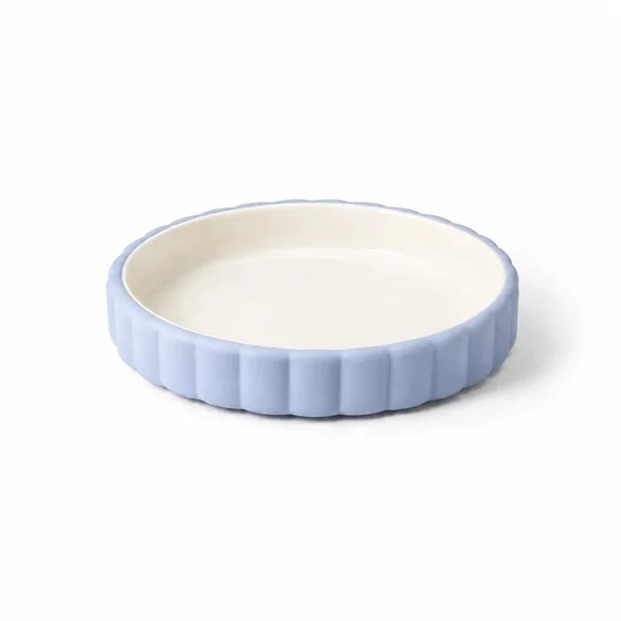 SOINA - Keramikinė lėkštė su silikoniniu nuimamu pagrindu, blu