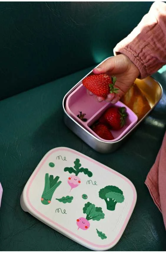 The Cotton Cloud - Nerūdijančio plieno pietų dėžutė - Veggie Pals