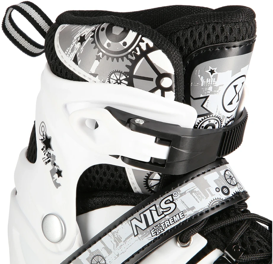 Riedučiai/pačiūžos Nils Extreme NH10905 Led - PU76 mm/82A (M 35-38)