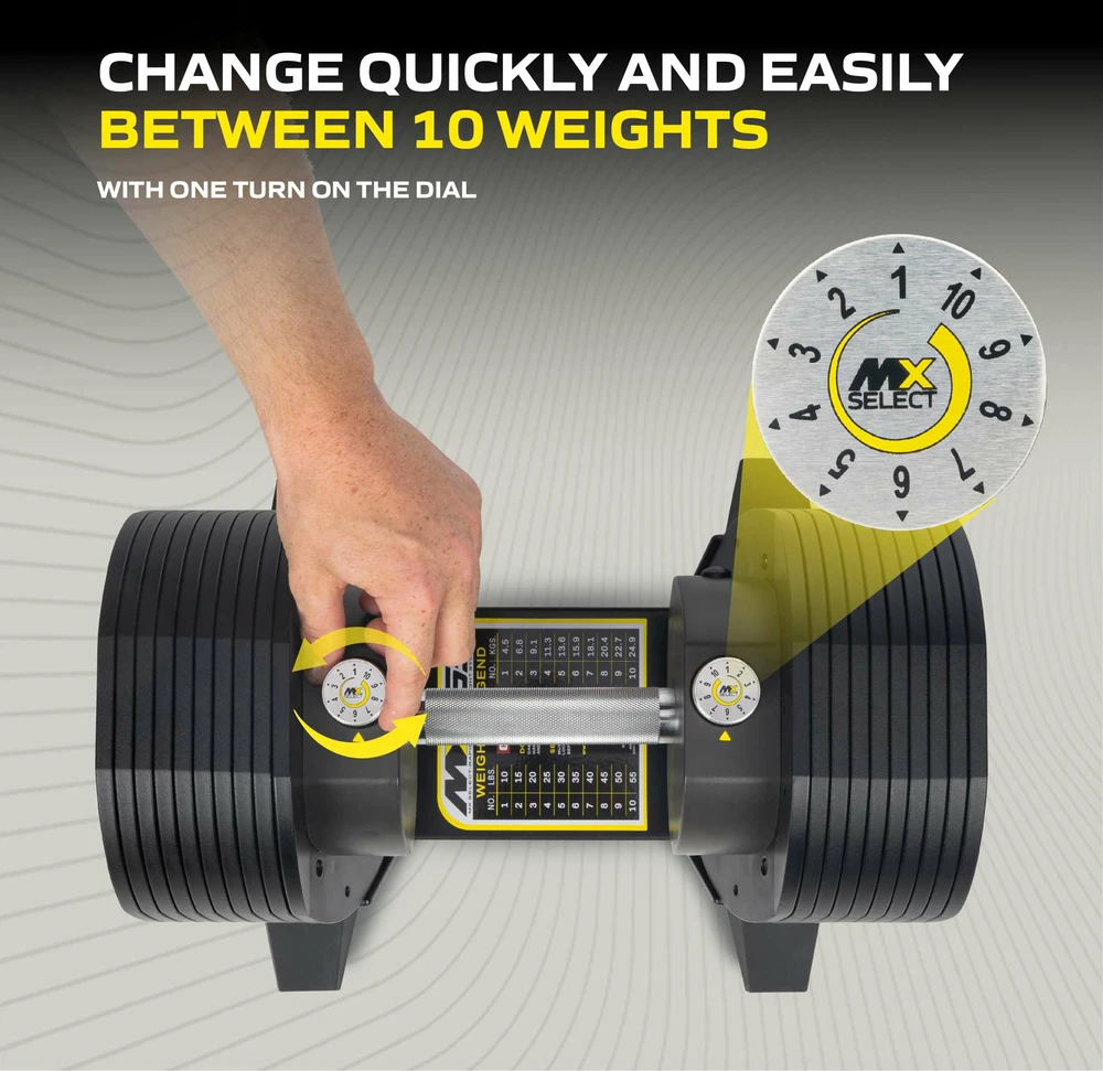 Tunturi MX Select MX55 hanteliai 4,5–24,9kg