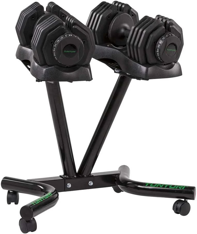 Reguliuojamo svorio svarmenų rinkinys Tunturi Selector, 25 kg