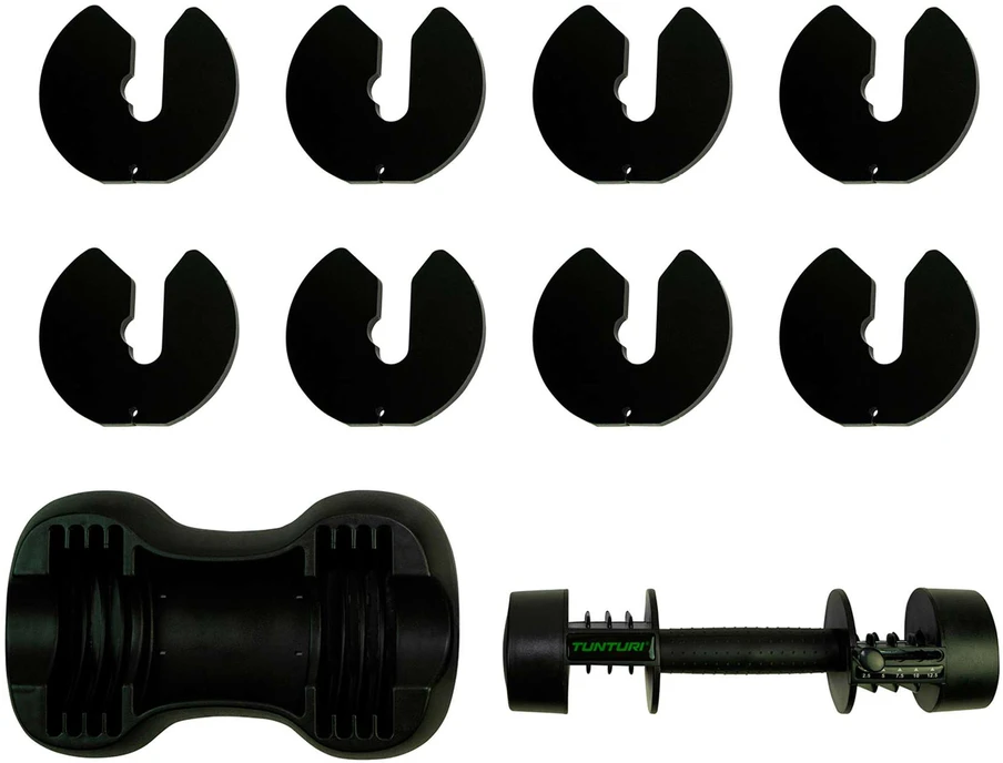 Reguliuojamo svorio svarmenų rinkinys Tunturi Selector, 12,5kg