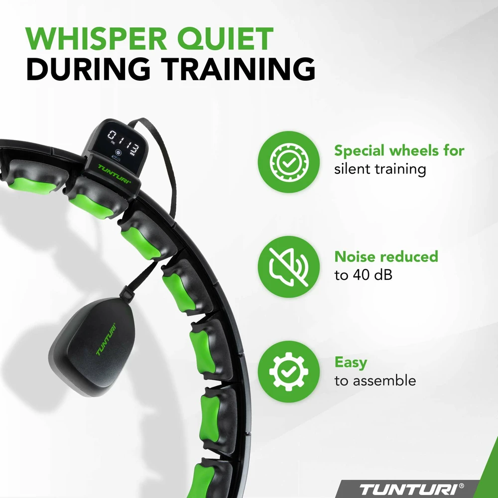Reguliuojamas lankas Tunturi Smart Adjustable Hula Hoop, Incl. Ekranas