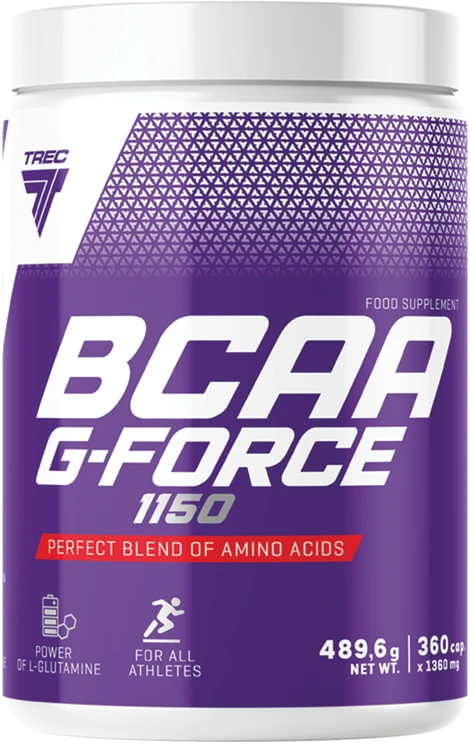 Trec BCAA G-Force 1150 - 360 kapsulių - Maksimalus atkūrimo palaikymas