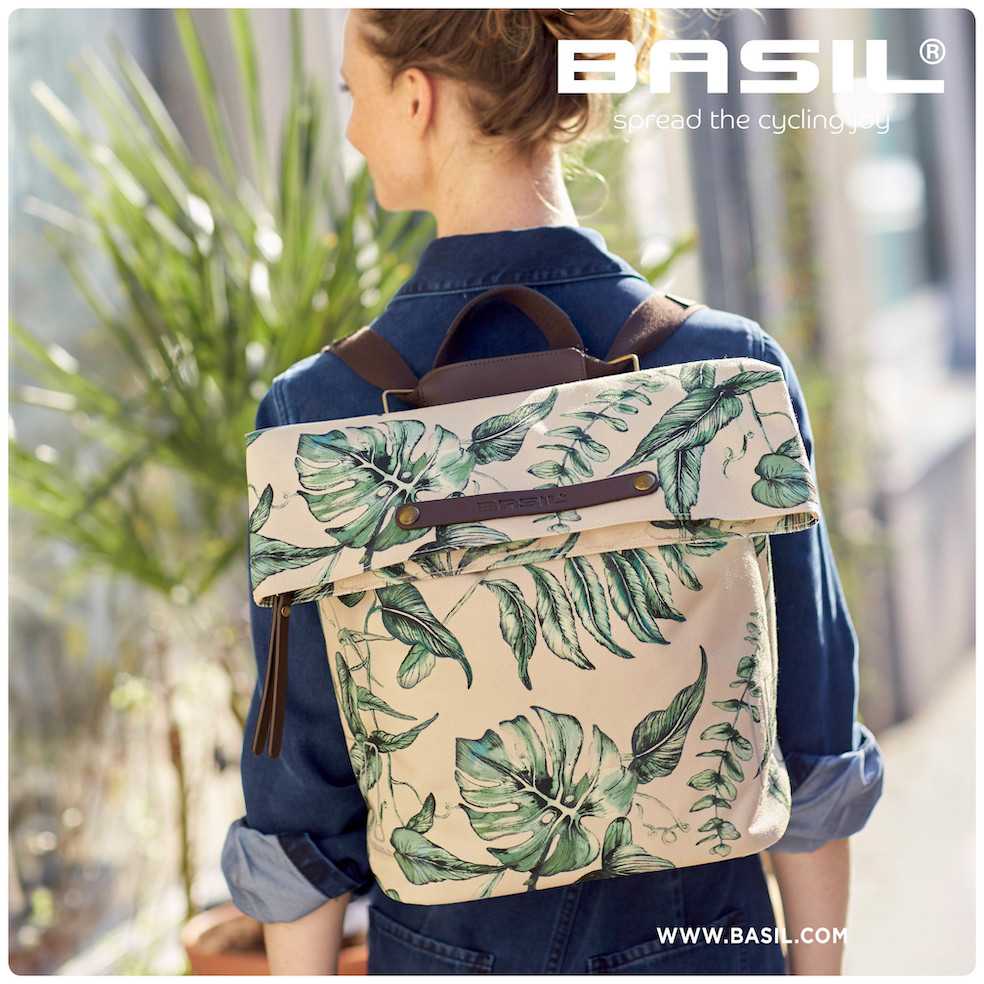 Basil Ever-žalias dviračio bagažinės krepšys 18l, smėlio spalvos