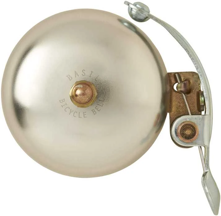 Basil Bazilikas PORTLAND BELL BRASS dviračio varpas 55mm, klasikinis, natūralus aliuminis (BAS-50421)