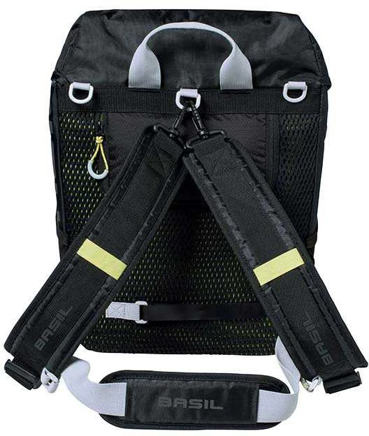 Basil Single Travel Pouch / BASIL MILES DAYPACK 14L kuprinė, tvirtinimas kabliu, vandeniui atsparus poliesteris, juodas (NAUJAS) - (BAS-17750)