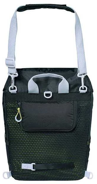 Basil Single Travel Pouch / BASIL MILES DAYPACK 14L kuprinė, tvirtinimas kabliu, vandeniui atsparus poliesteris, juodas (NAUJAS) - (BAS-17750)