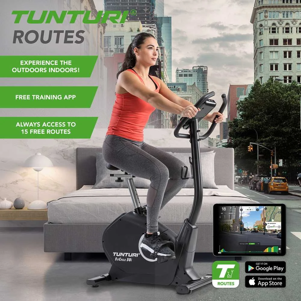 Dviratis treniruoklis TUNTURI FitCycle 50i + App
