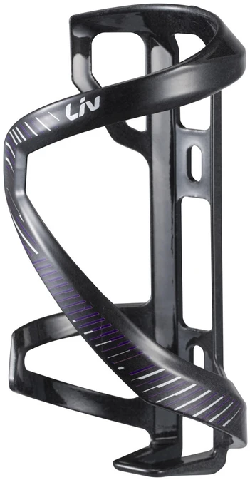 None Bottle holder LIV Airway Composite Sidepull L, Juodas/Violetinė, juodas-violetinė