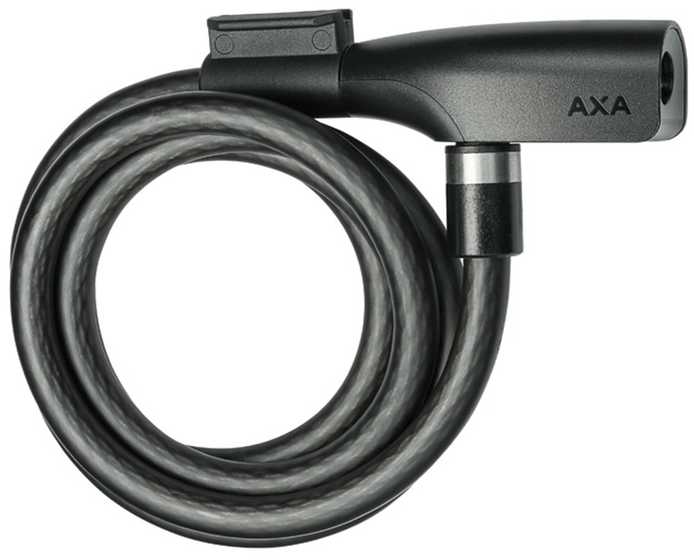 None AXA kabelinė spyna RESOLUTE 1x120, juoda, su raktu