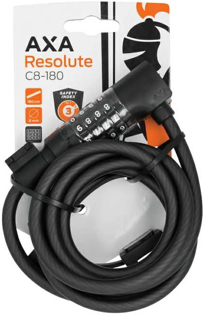 None AXA Cable Resolute C8 - 180 Code Cable lock