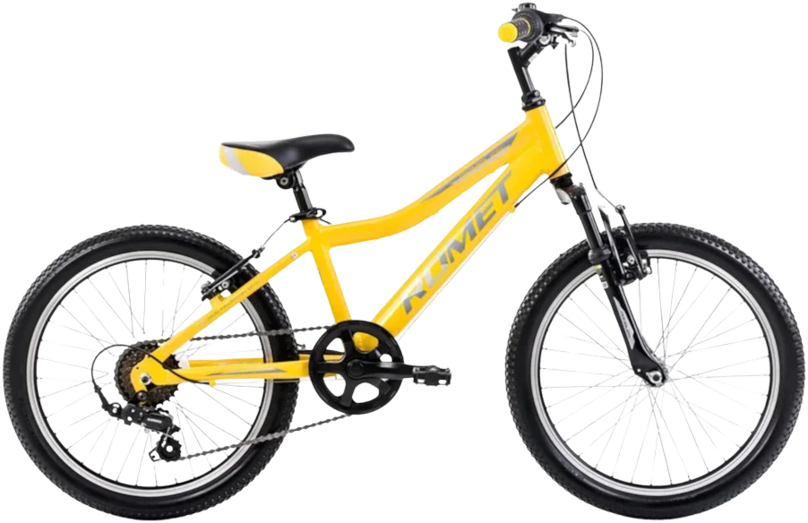 Dviratis Romet Rambler 20 KID 2 2025 yellow-pilkas