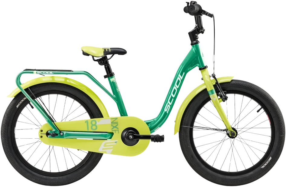 None Vaikiškas dviratis S´COOL niXe, 18" Žalias/Lime
