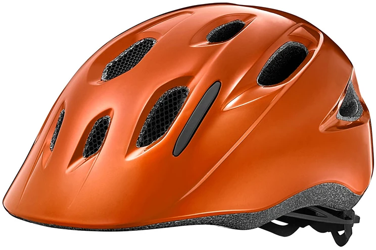 None Vaikiškas šalmas GIANT Hoot ARX, blizgus metalinis oranžinis