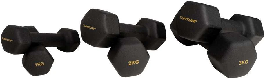 Hantelių rinkinys Tunturi Centuri, 12.3 kg, su stovu