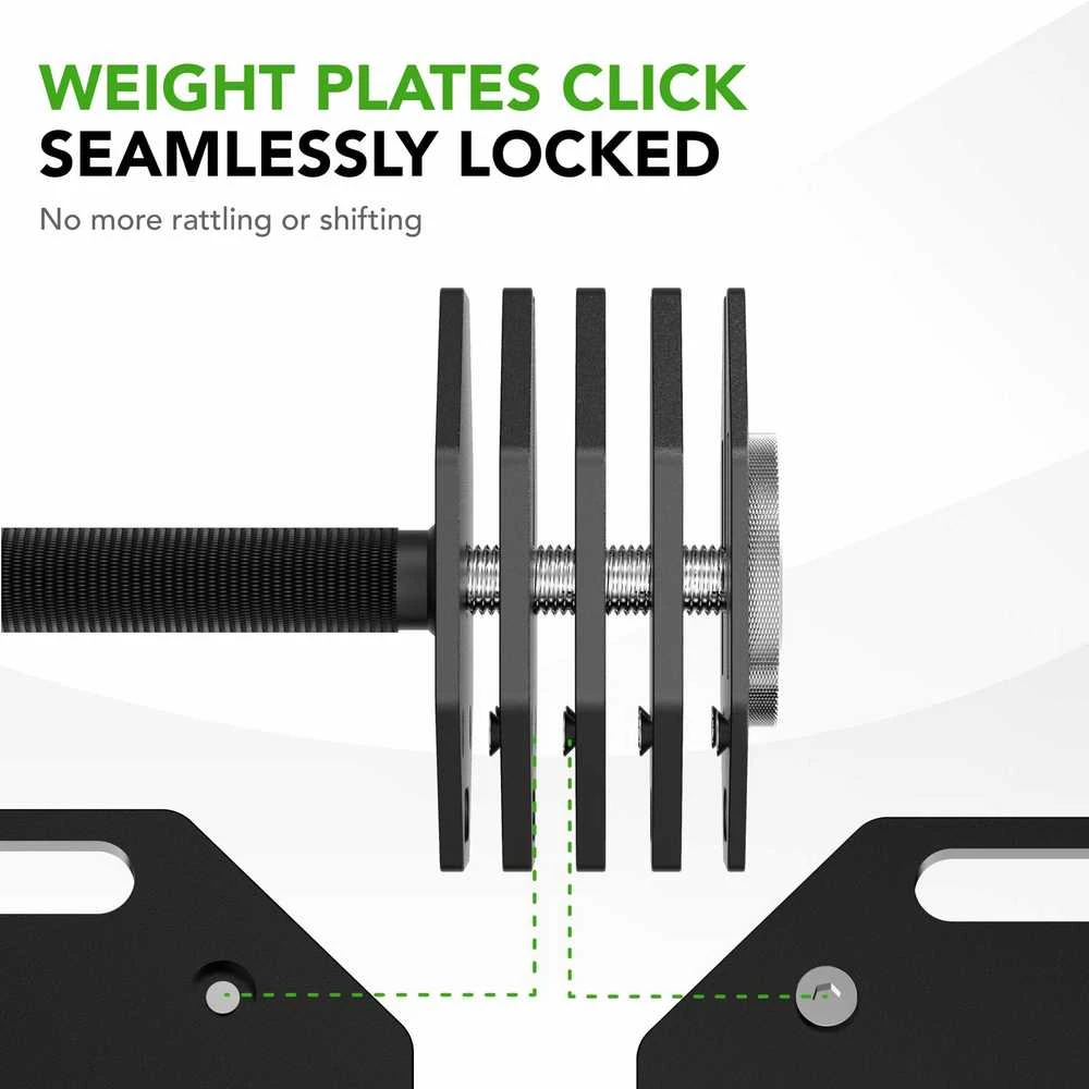 None Reguliuojamo svorio svarmuo / hantelis Tunturi Rapid Adjustable Dumbbell 20 kg