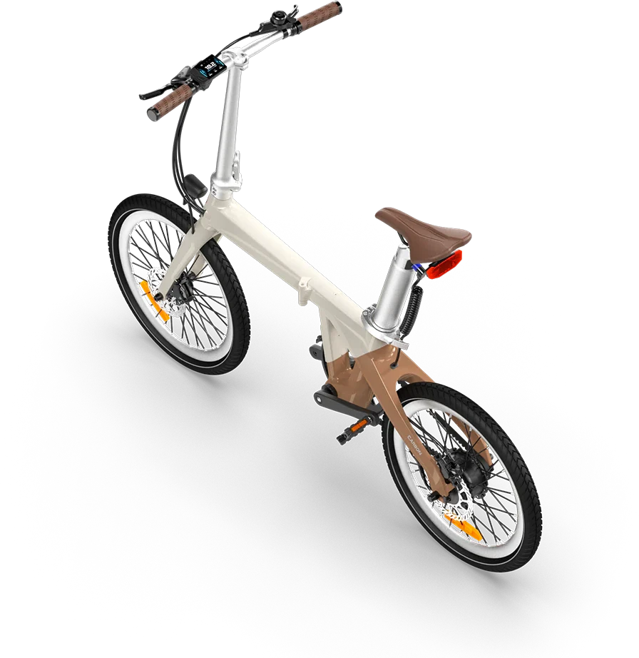 Electric bicycle ADO A20 Carbon, Amble Latte