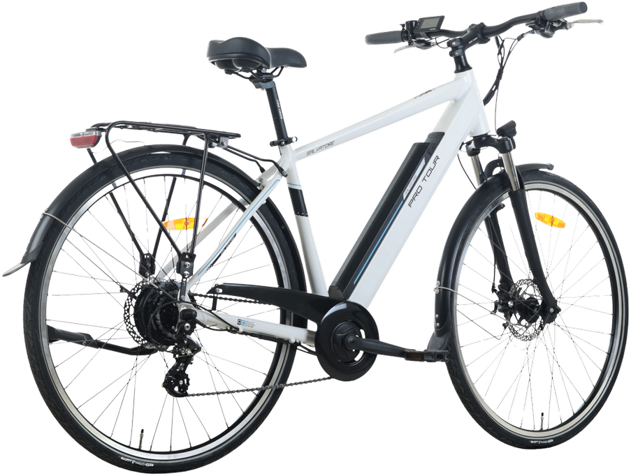 Electric bicycle TOTEM XC921, 28" baltas