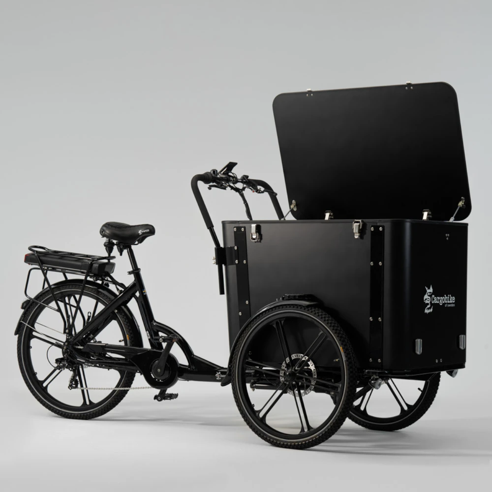 Electric cargo bike CARGOBIKE of SWEDEN Flex Box