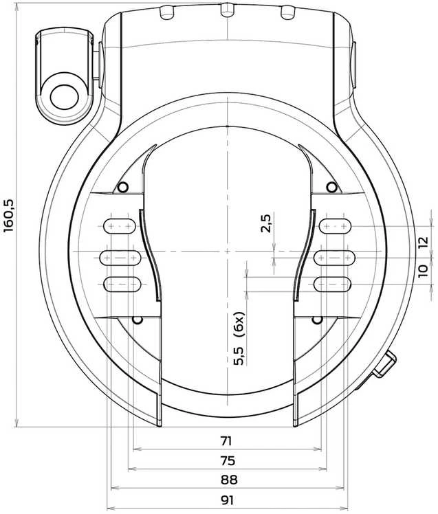 None Frame lock AXA Defender Retractable (juodas)