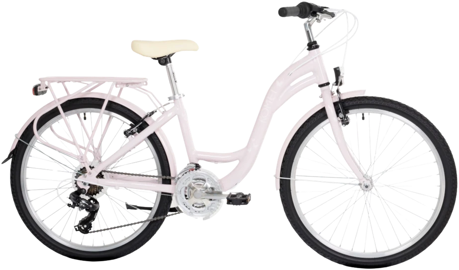 Girls' bicycle ROMET Panda 1, 24" violetinė-baltas
