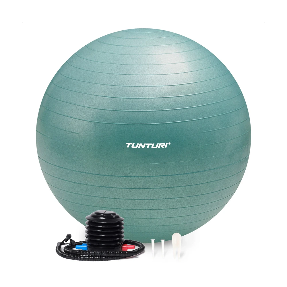 Gimnastikos kamuolys Tunturi Gymball 65–90 cm, Petrol, Anti Burst (Diametras: 75 cm)