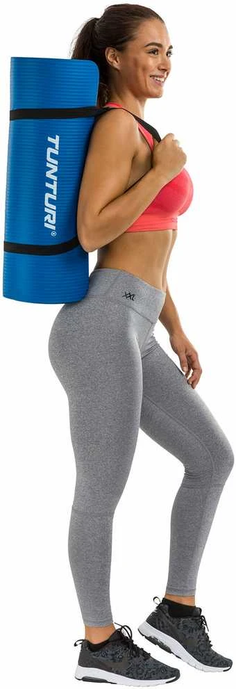 Fitneso kilimėlis Tunturi Fitnessmat NBR 15 mm, tamsiai mėlynos spalvos