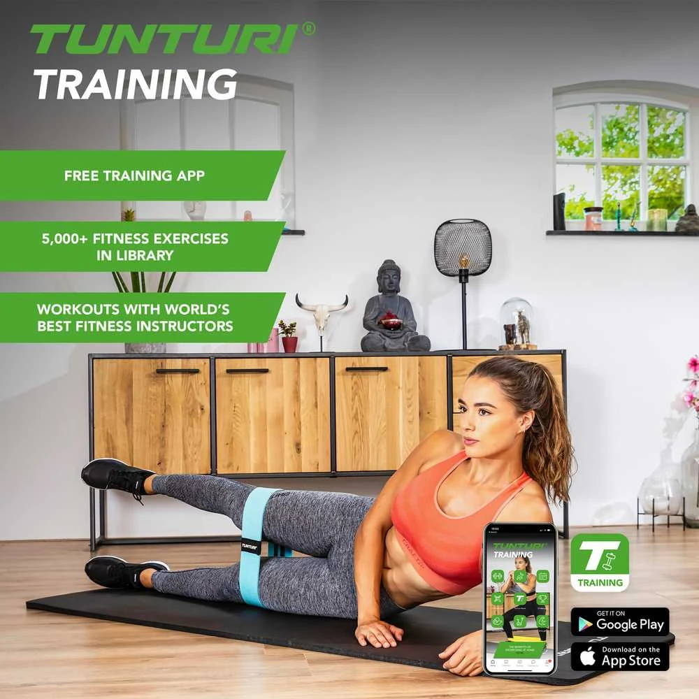 Fitneso kilimėlis Tunturi Fitnessmat NBR 15 mm, tamsiai mėlynos spalvos