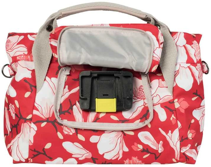 Bazilikas BASIL vairo rankinė MAGNOLIA CITY BAG 7L vandeniui atspari poliesterio aguonų raudona
